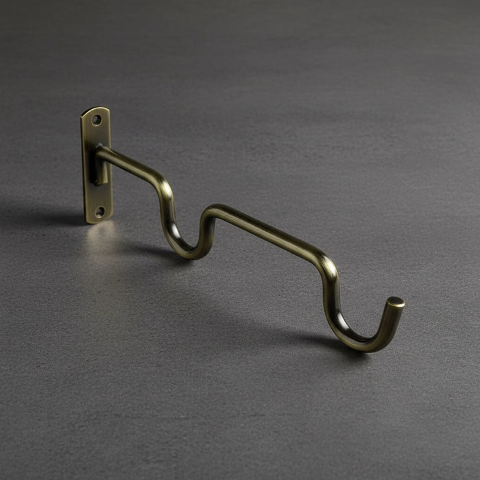 25mm Antique Brass Curtain Rod Brackets