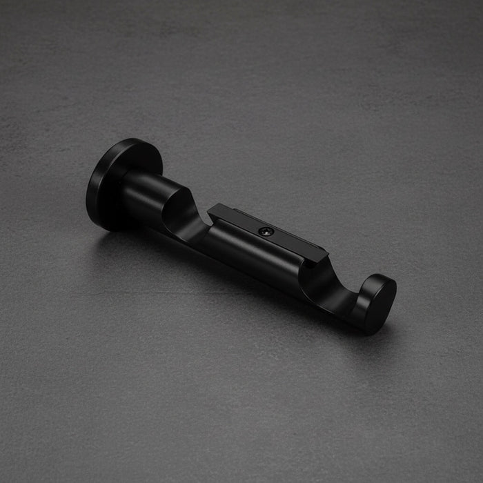 25mm Black Steel Curtain Rod Brackets
