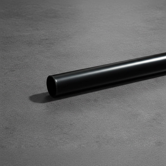 25mm Black Steel Curtain Rods, Joiners & Rings