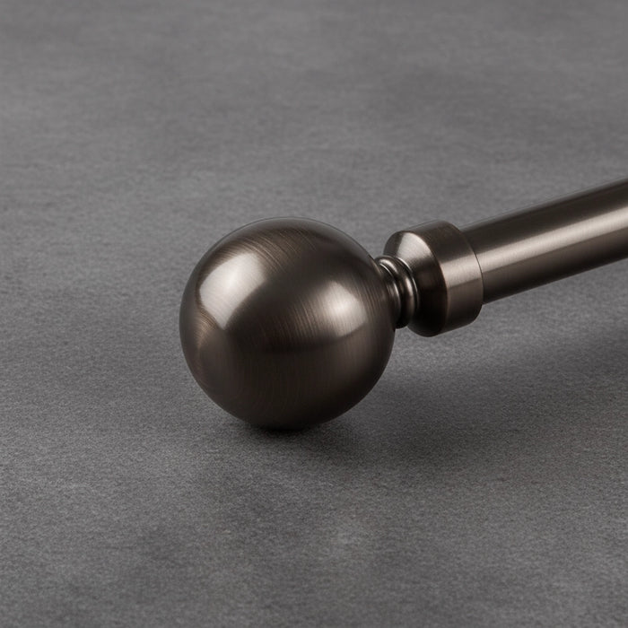 25mm Bronze Curtain Rod Finials & U-Arm