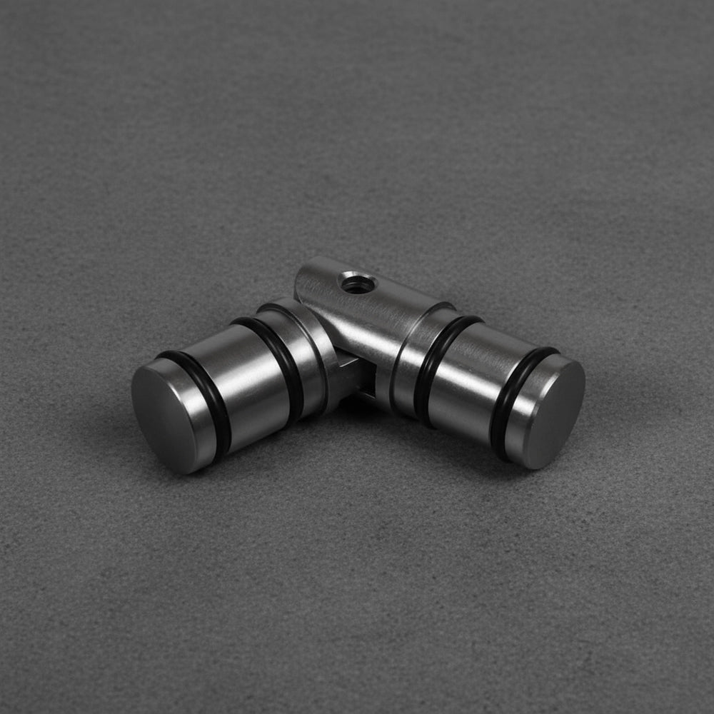 25mm 90 Degree Joiner Stainless Steel Curtain Rod - Premium Hospitality Hardware Linen and Co