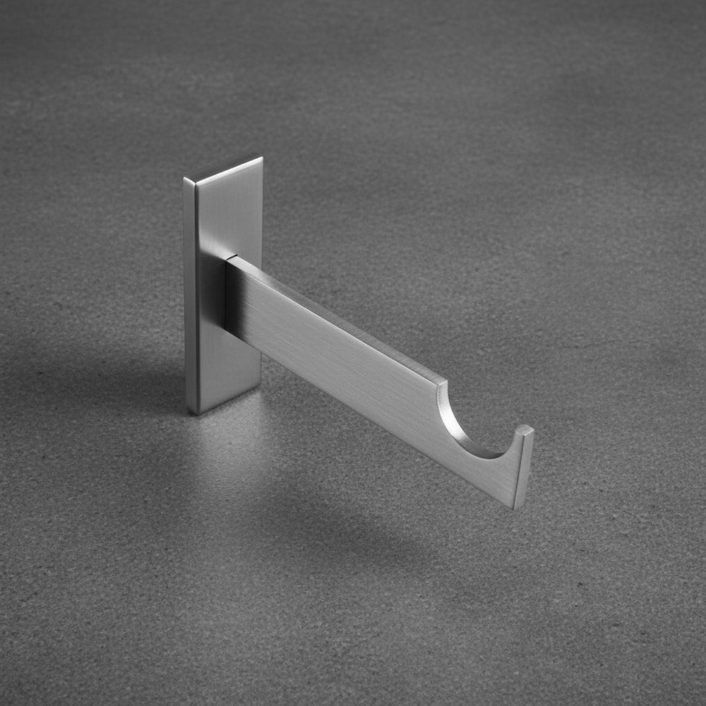 25mm Slim Line Bracket Stainless Steel Curtain Rod - Premium Hospitality Hardware Linen and Co