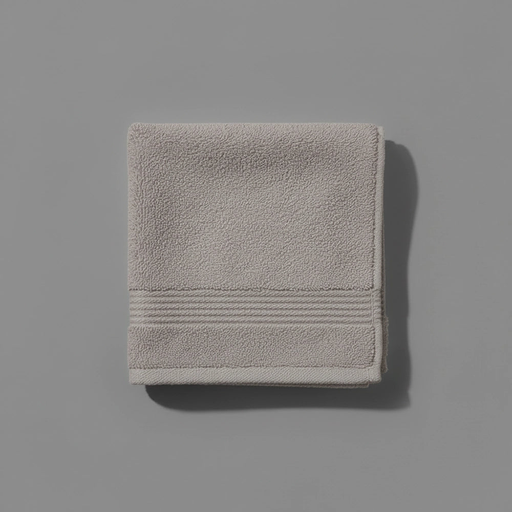 Pebble Bristol Big and Soft face cloth by Linen and Co - luxury hospitality face towel