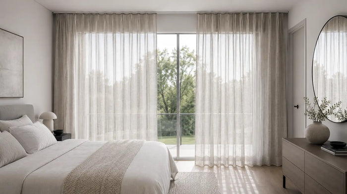 Arissa Sheer Ready-Made Taped Curtain