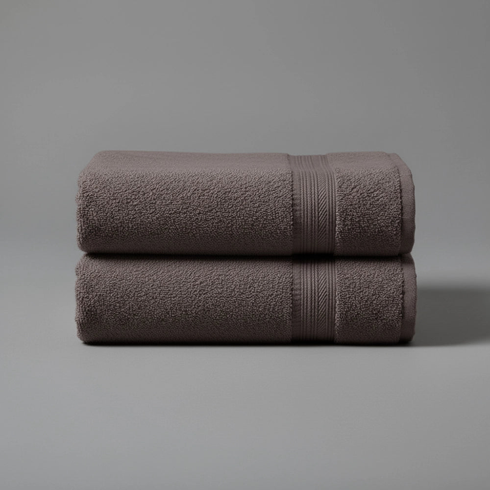 Brown (Chestnut) Bristol Big and Soft bath towels by Linen and Co - luxury hospitality face towel
