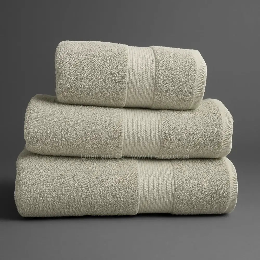 Cream bath towels - quality hospitality bath linen by Linen and Co