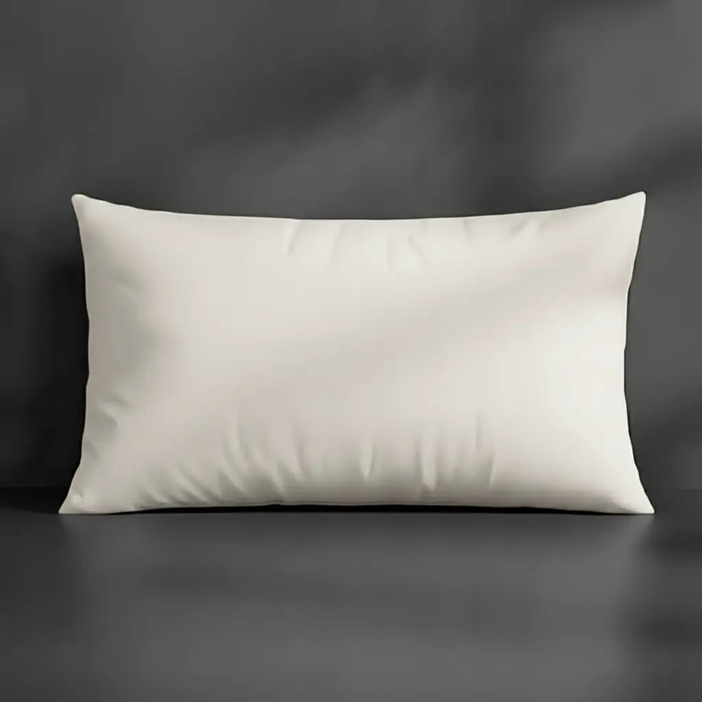 Ivory Cream Plain Pillow Case, Standard and King, plain with no satin stitch - Linen and Co