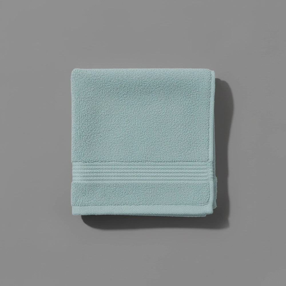 Duck Egg Bristol Big and Soft face cloth by Linen and Co - luxury hospitality face towel