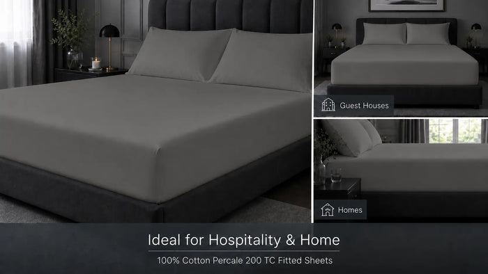 Ideal uses for Grey Cotton 200TC Fitted Sheet