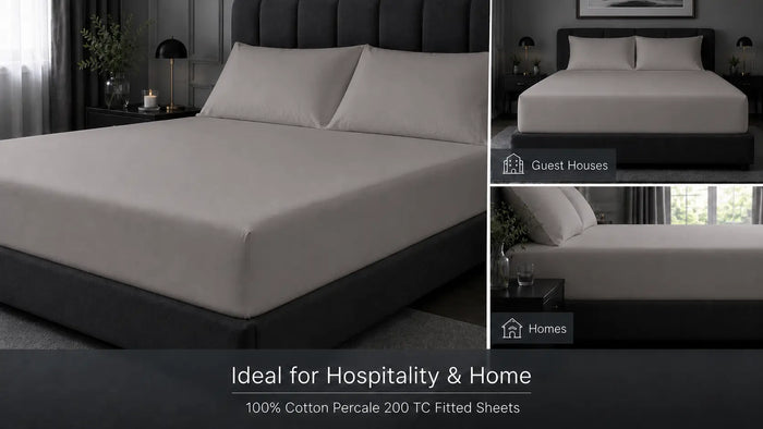 Ideal uses for Stone Cotton 200TC Fitted Sheet