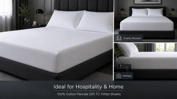Ideal uses for White Cotton 200TC Fitted Sheet
