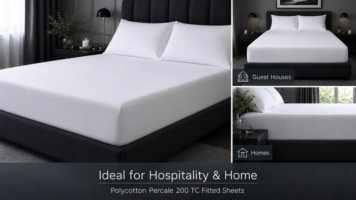 Ideal uses for White Polycotton 200TC Fitted Sheet