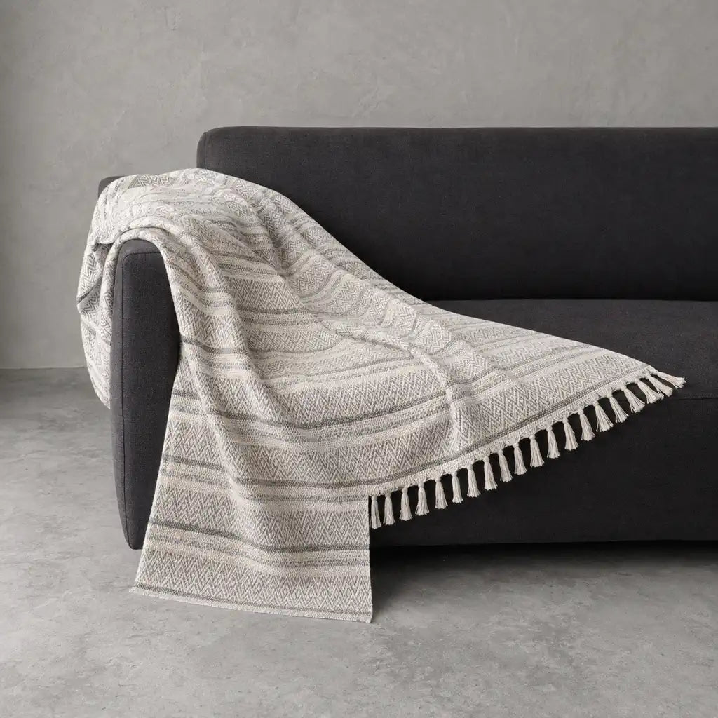 Jenna Cotton Throw in Natural #Colour_Natural