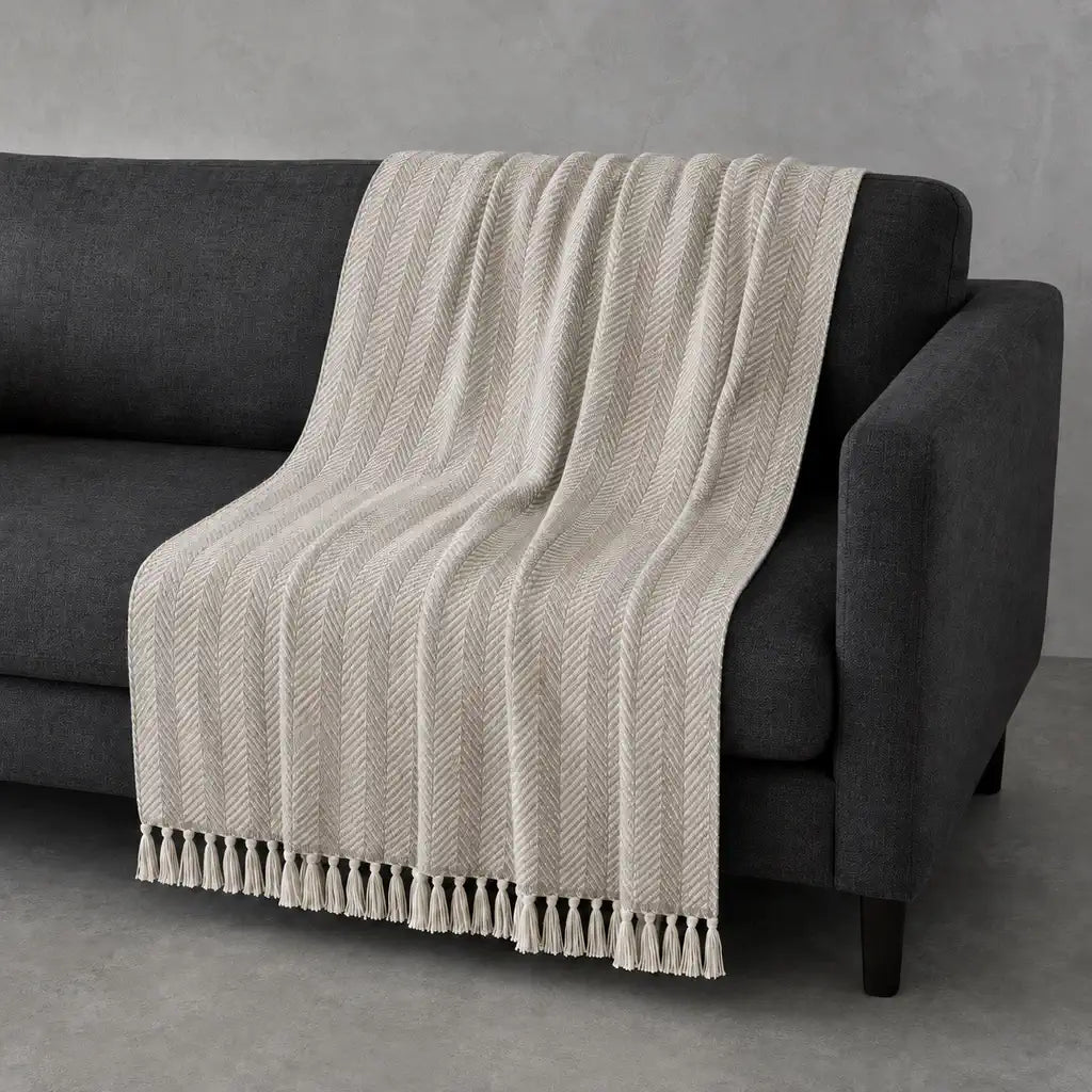 Joy Cotton Throw in Natural #Colour_Natural