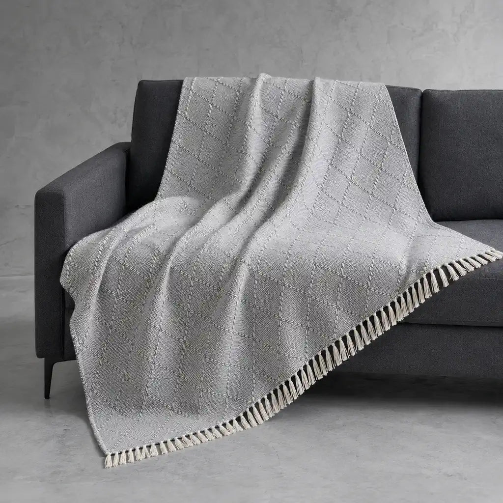 Lana Cotton Throw in Platinum #Colour_Platinum