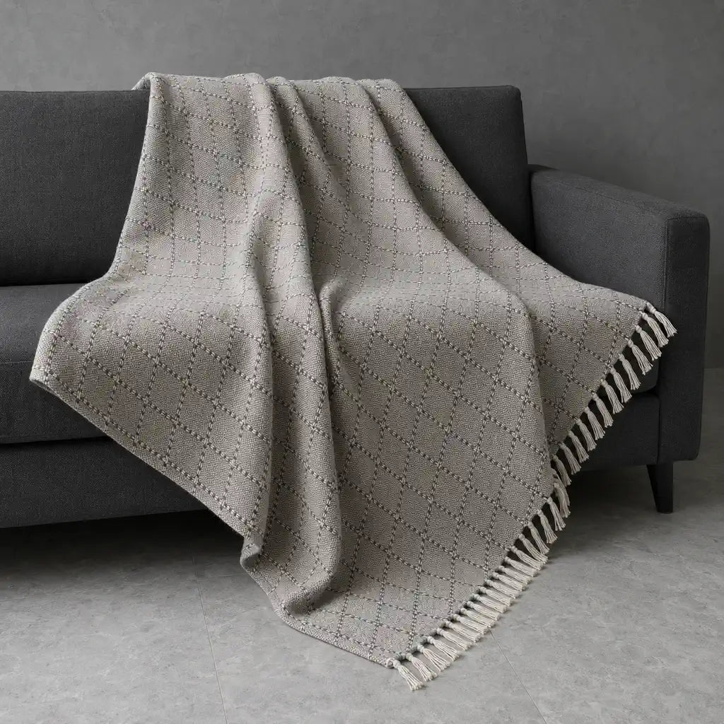 Lana Cotton Throw in Stone #Colour_Stone
