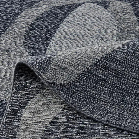 Papini Equinox rug in Storm - close-up detail - Linen and Co