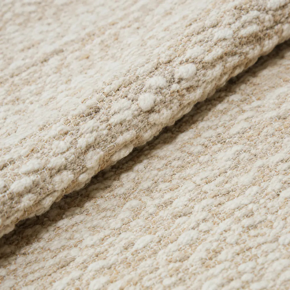 Papini Highveld rug in Straw - close-up detail - Linen and Co