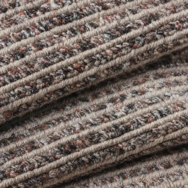 Papini Hunter rug in Terracotta - close-up detail - Linen and Co