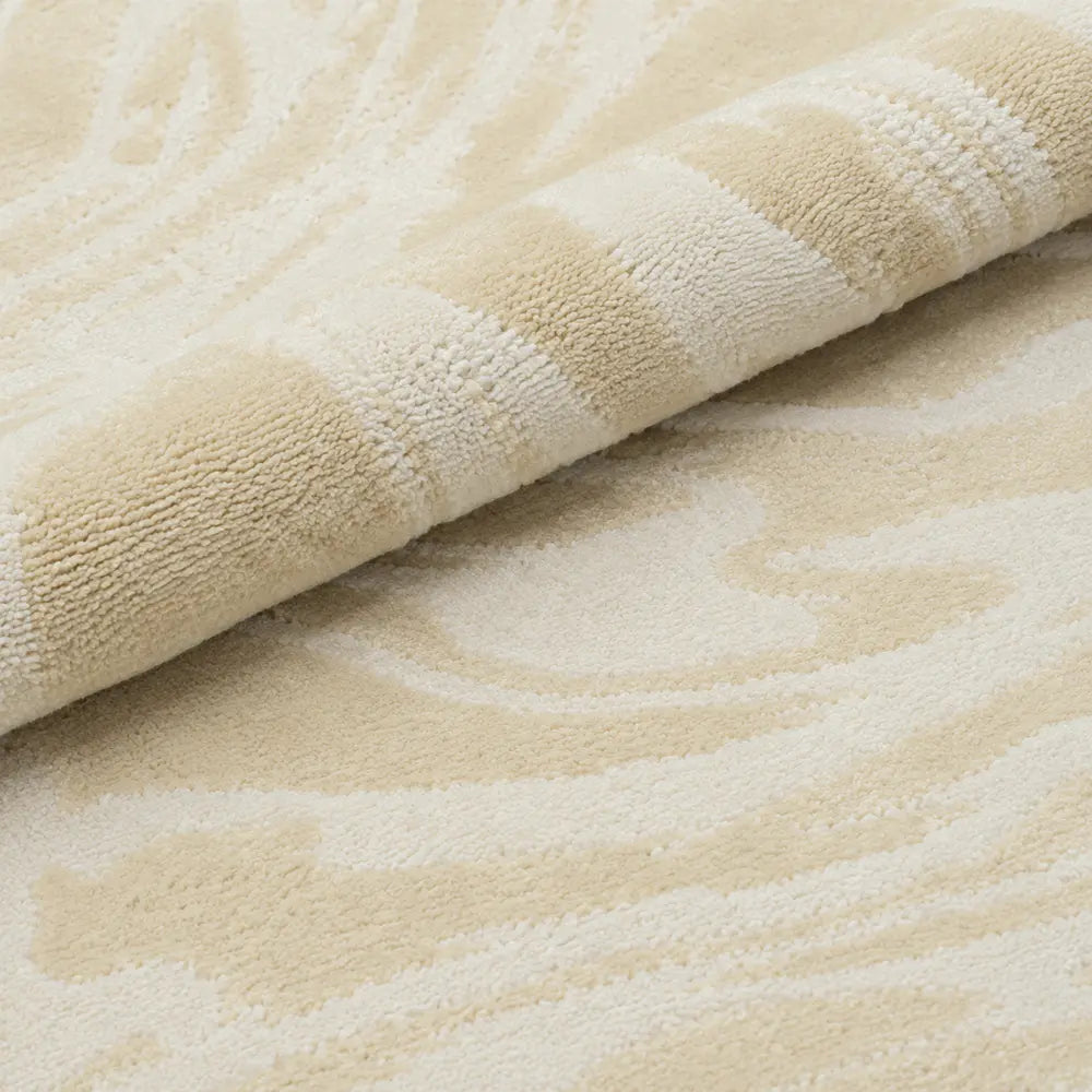 Papini Merapi rug in Pearl - close-up detail - Linen and Co