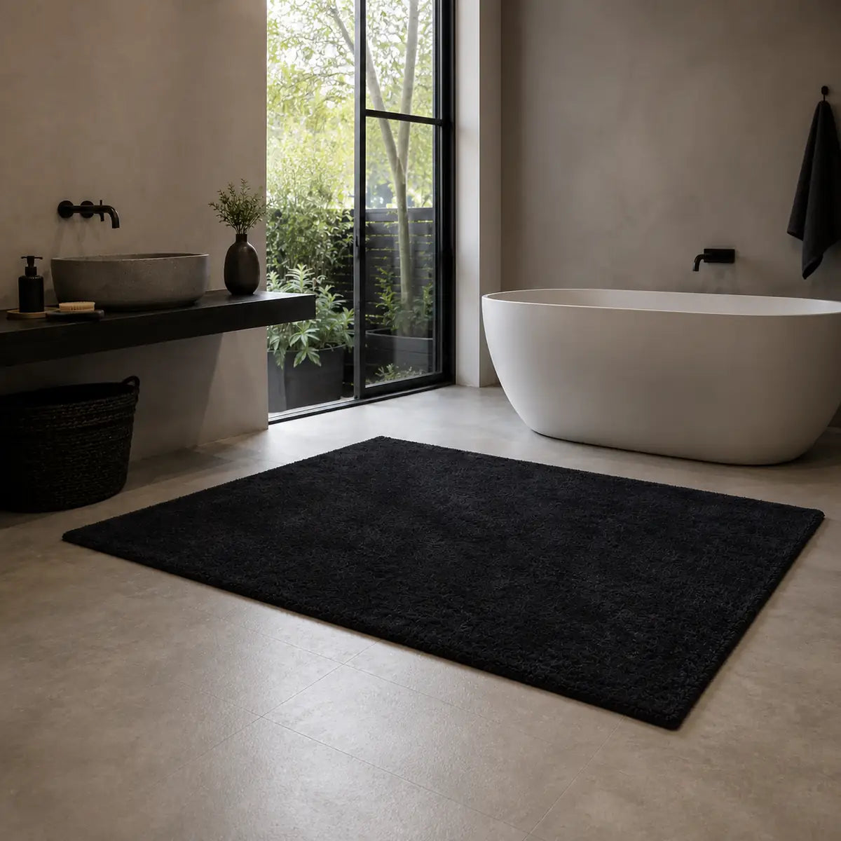 Papini Temptation rug in Storm - lifestyle view - Linen and Co