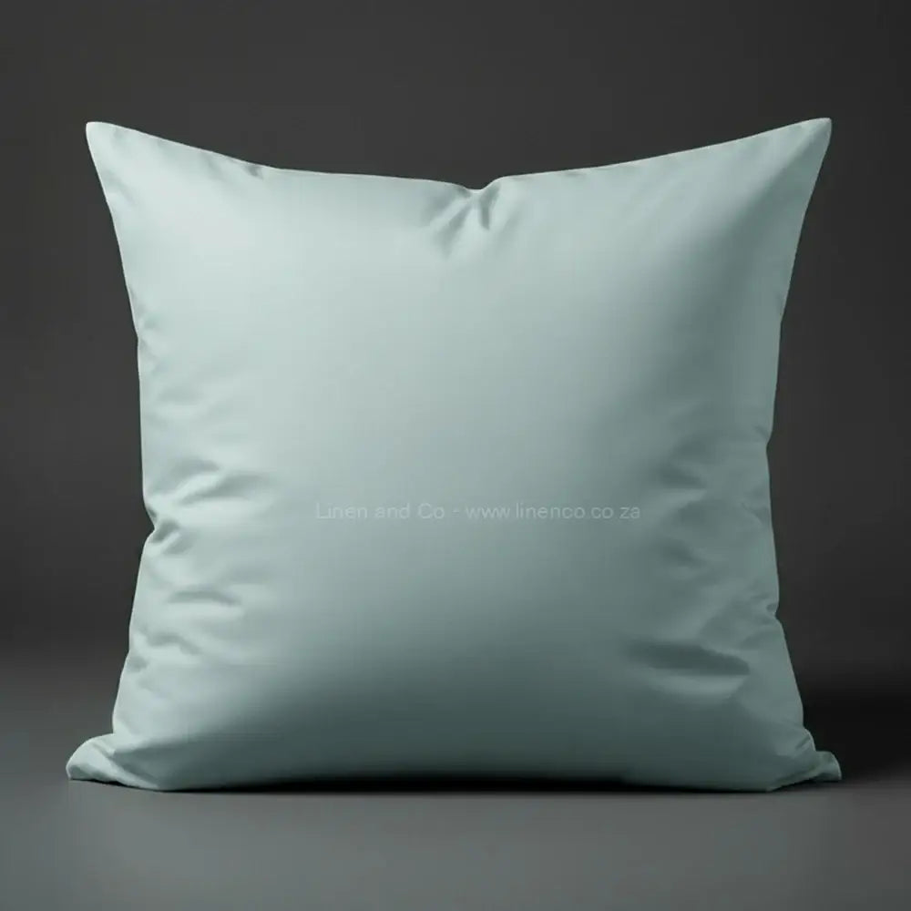 duck egg plain pillowcase - premium hotel quality percale linen - linen co