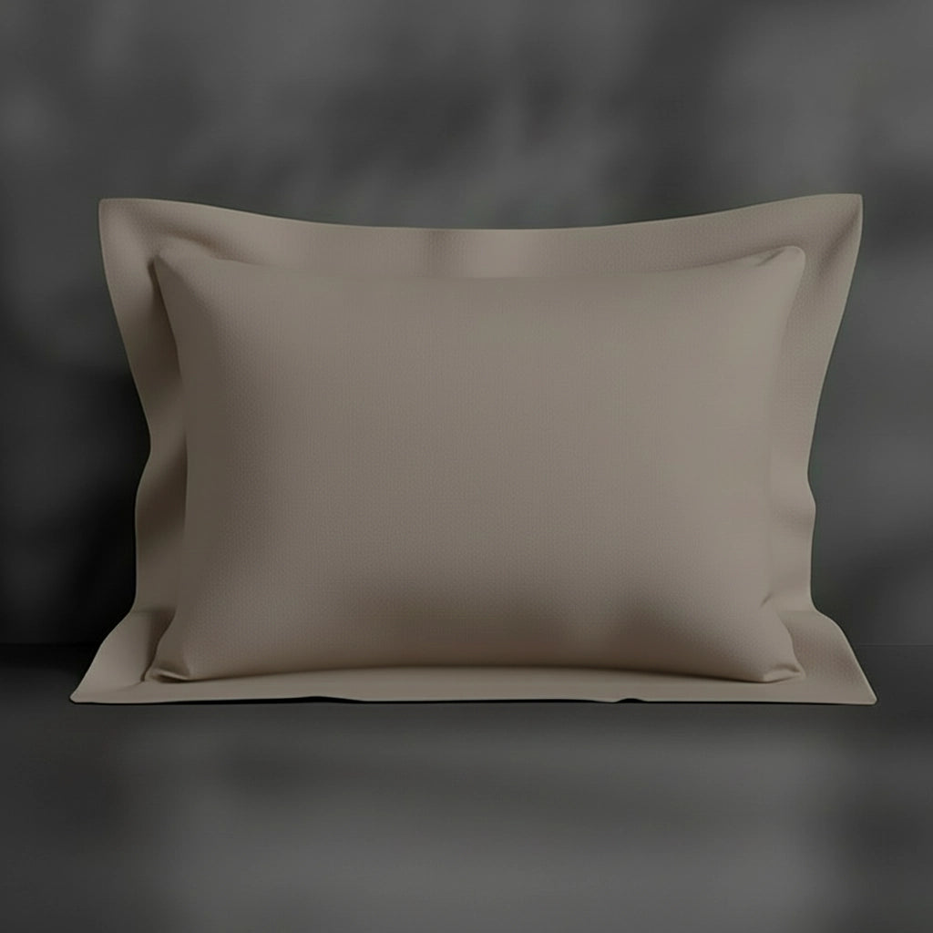 Stone Oxford pillowcase by Linen and Co - premium bed linen