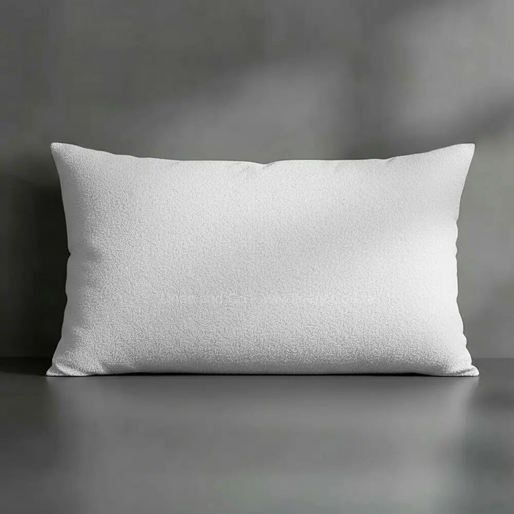 White towelling Wetsafe pillow protector with terry texture and waterproof protection - Linen and Co