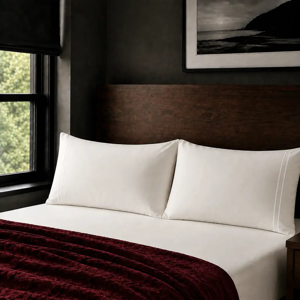 Cream Polycotton 200TC Pillow Case