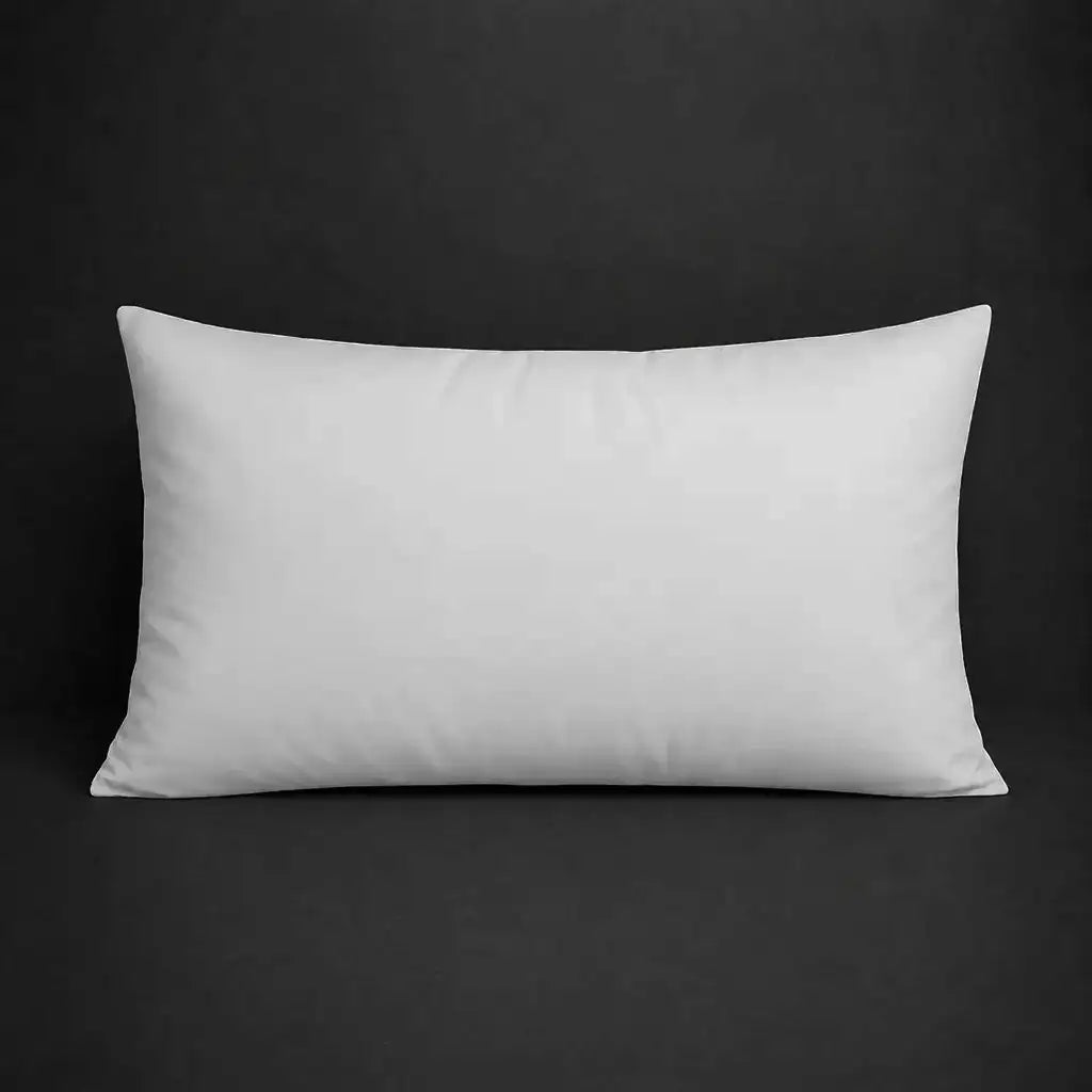 White plain 300TC 100% cotton percale pillowcase for Standard and King sizes with no satin stitch border by Linen and Co
