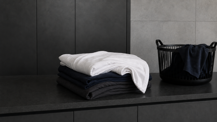 Care notes imagery for Limited Ready-Made Cotton Jersey Duvet Cover Sets