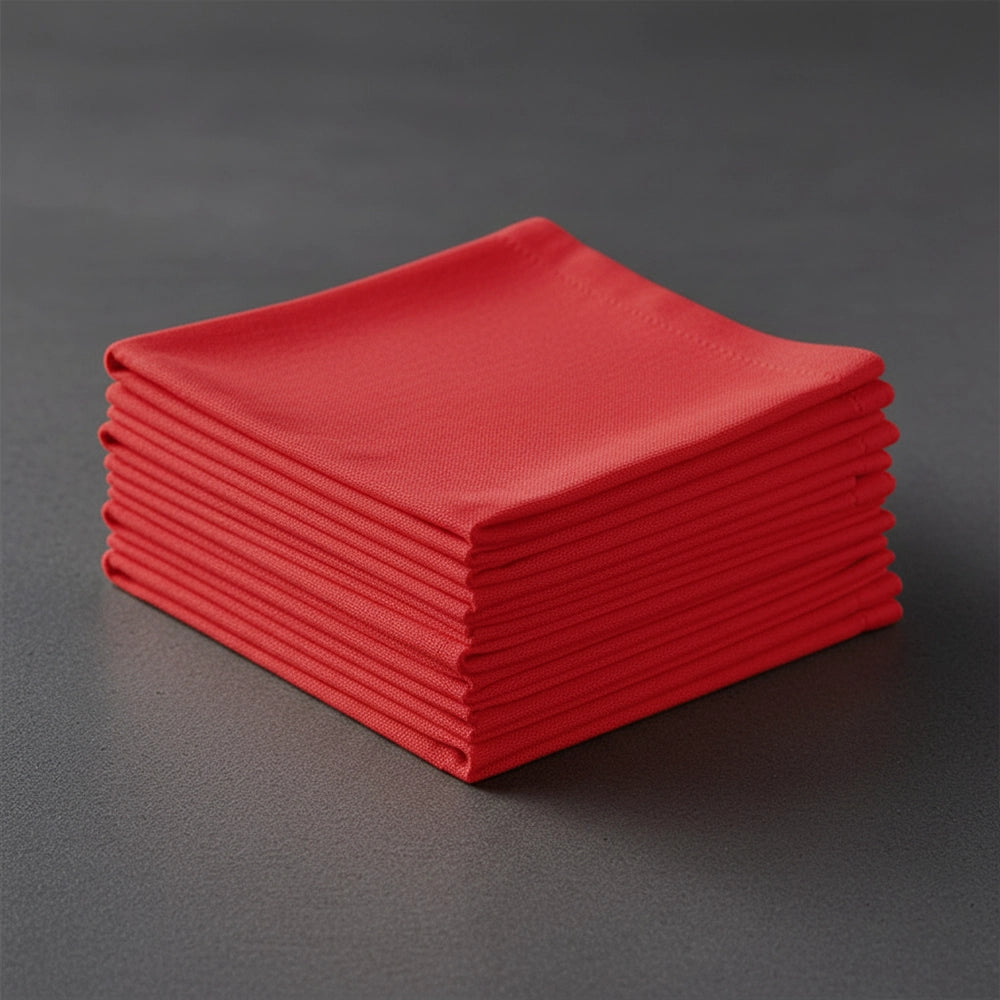 Red Tabling Napkins by Linen and Co - premium hospitality