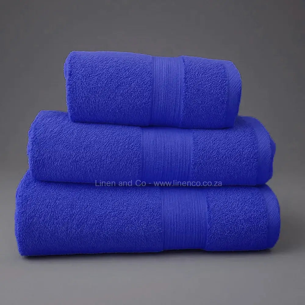 Royal Blue bath towels - quality hospitality bath linen by Linen and Co
