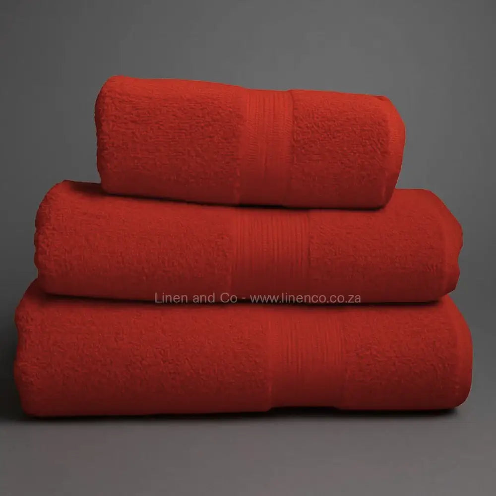 Rust bath towels - quality hospitality bath linen by Linen and Co