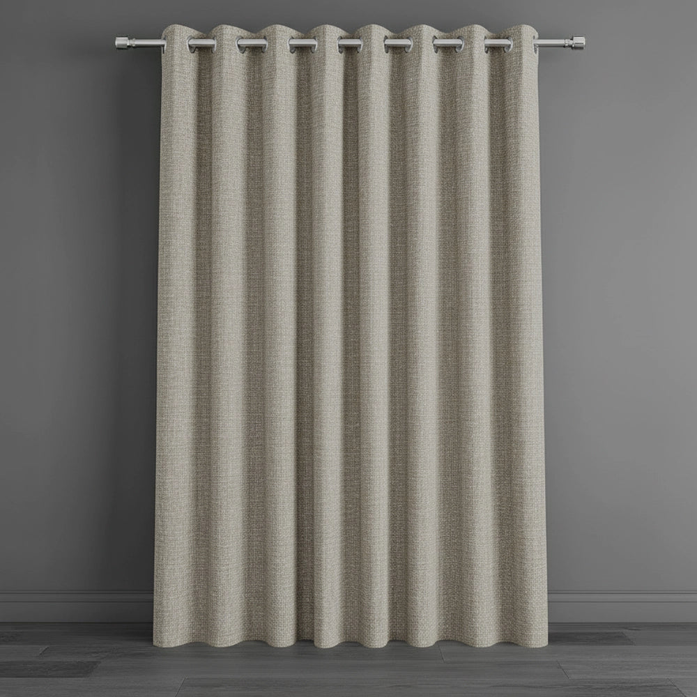 Sand eyelet 100% blockout curtain by Linen and Co - premium hospitality curtains