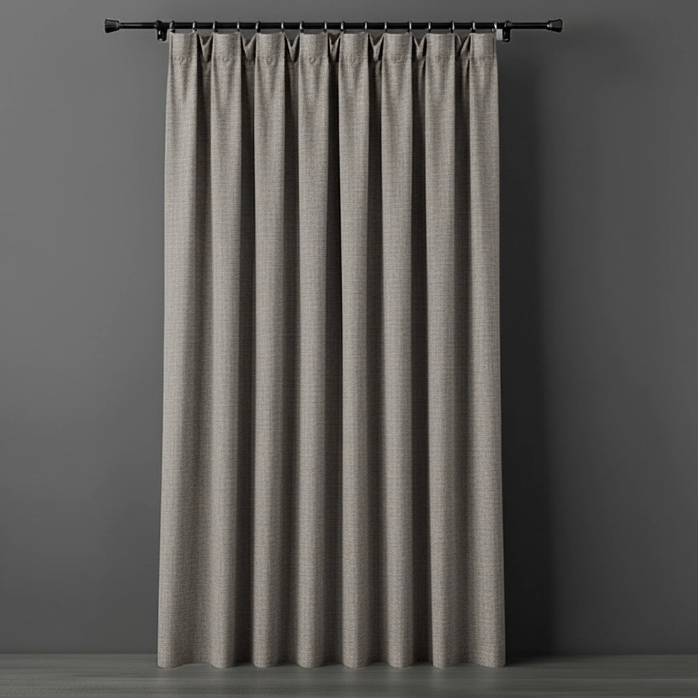 Stone taped 100% blockout curtain by Linen and Co - premium hospitality curtains