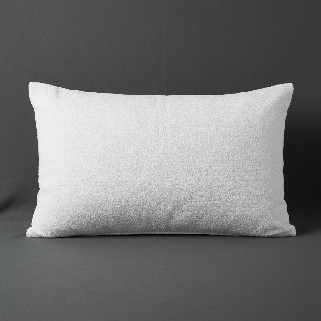 Towelling Wetsafe pillow protector by Linen and Co - waterproof pillow protection for hospitality and home