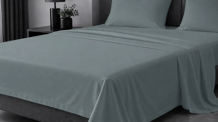 Duck Egg Cotton 200TC Flat Sheet