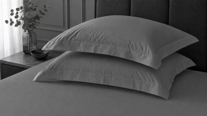 Grey Polycotton 200TC Oxford Pillow Case
