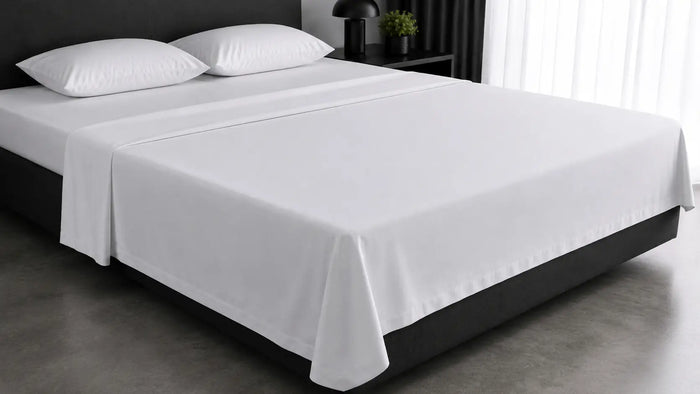 White Cotton 300TC Flat Sheet