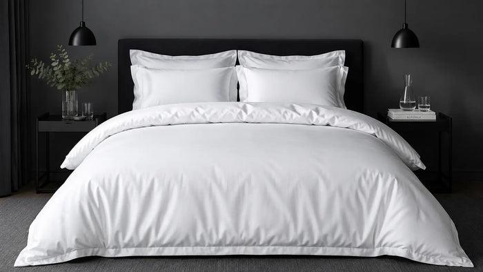 White Cotton 300TC Oxford Duvet Cover Set