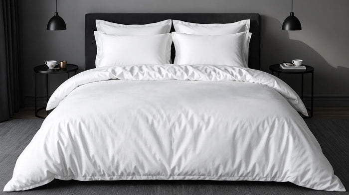 White Polycotton 200TC Oxford Duvet Cover Set
