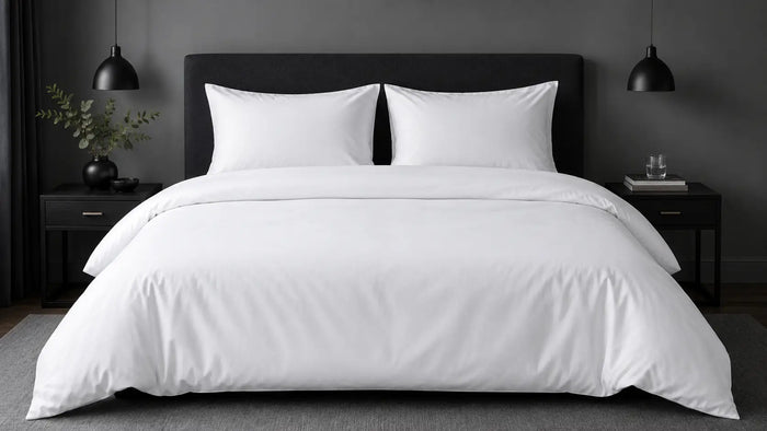 White Cotton 200TC Duvet Cover Set