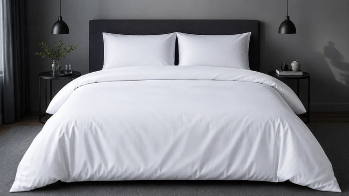 White Polycotton 200TC Duvet Cover Set