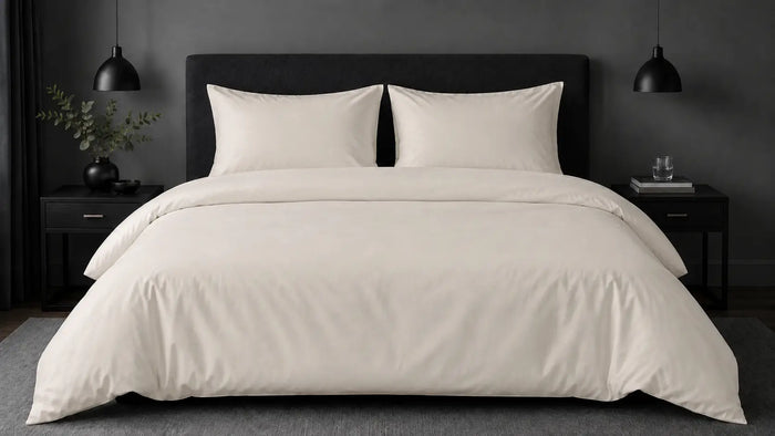 Cream Cotton 200TC Duvet Cover Set