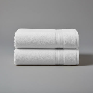 White Bristol Big and Soft bath towel by Linen and Co - luxury hospitality towel