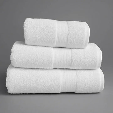 White Bristol Egyptian bath towel by Linen and Co - 450gsm hospitality towel