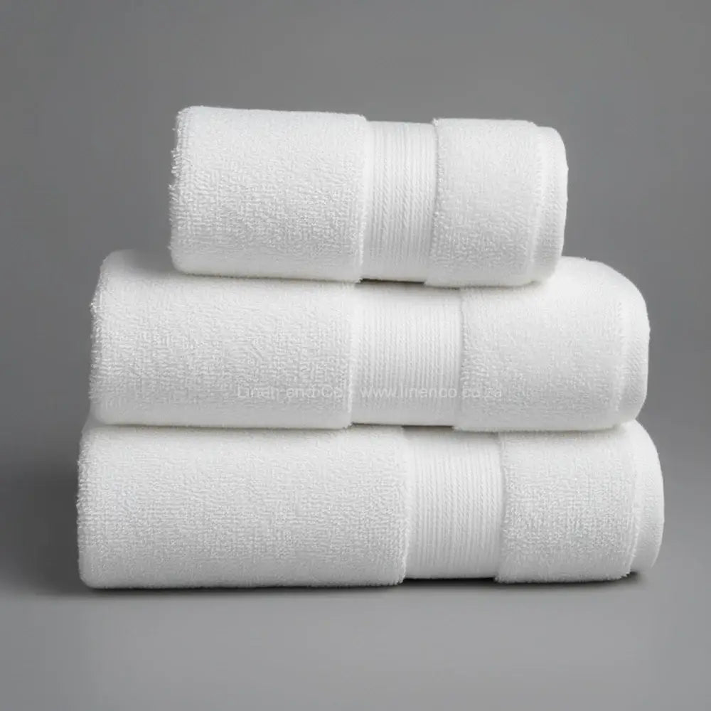 White Simon Baker bath towel by Linen and Co - hospitality towel