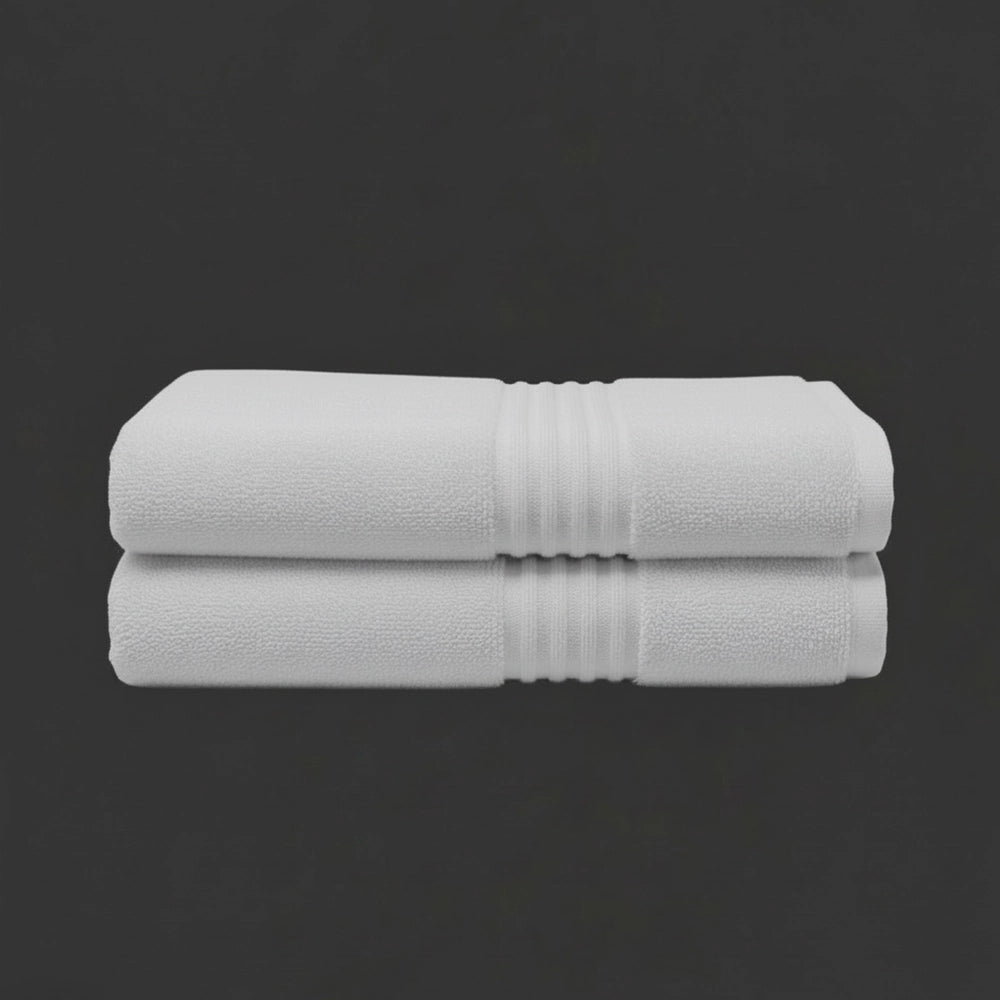 White Glodina snag-free bath towels premium hospitality bath linen by Linen and Co