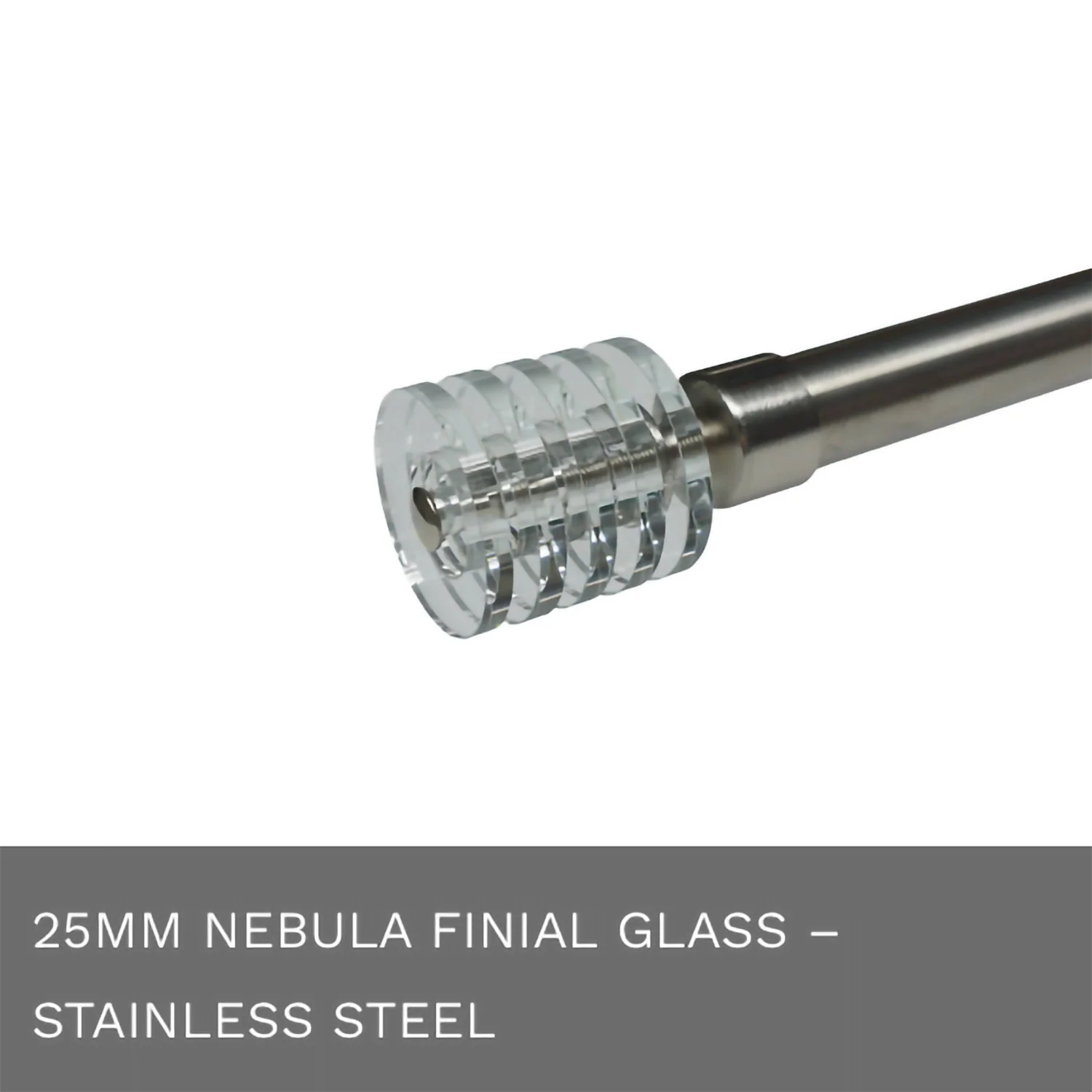Curtain Rods, End Caps, Finials and Brackets Stainless Steel Collection